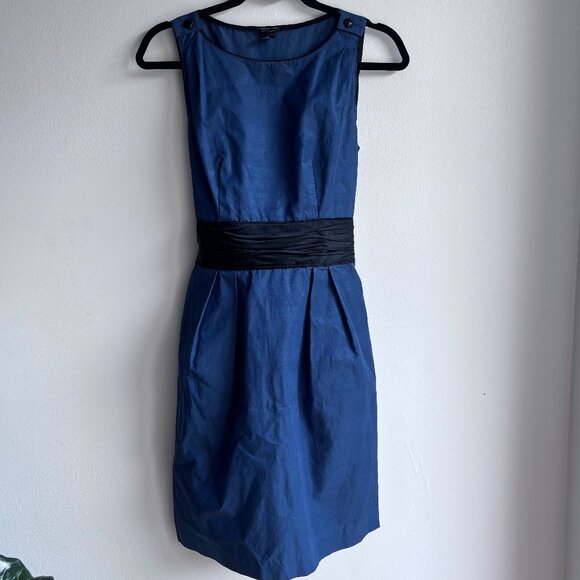 Sz4 Club Monaco Taffeta Midi Dress - Picture 1 of 10